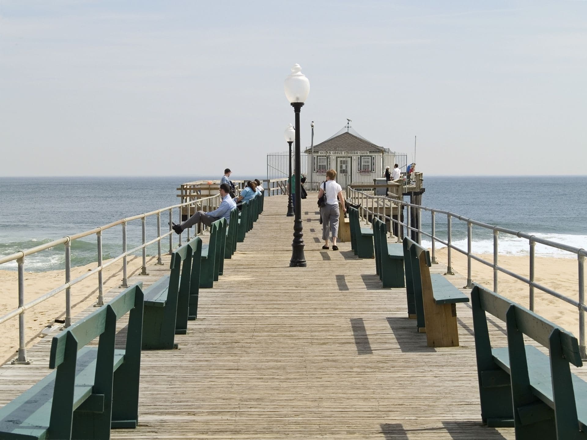 The Fishing pier in historic Ocean Grove New Jersey.